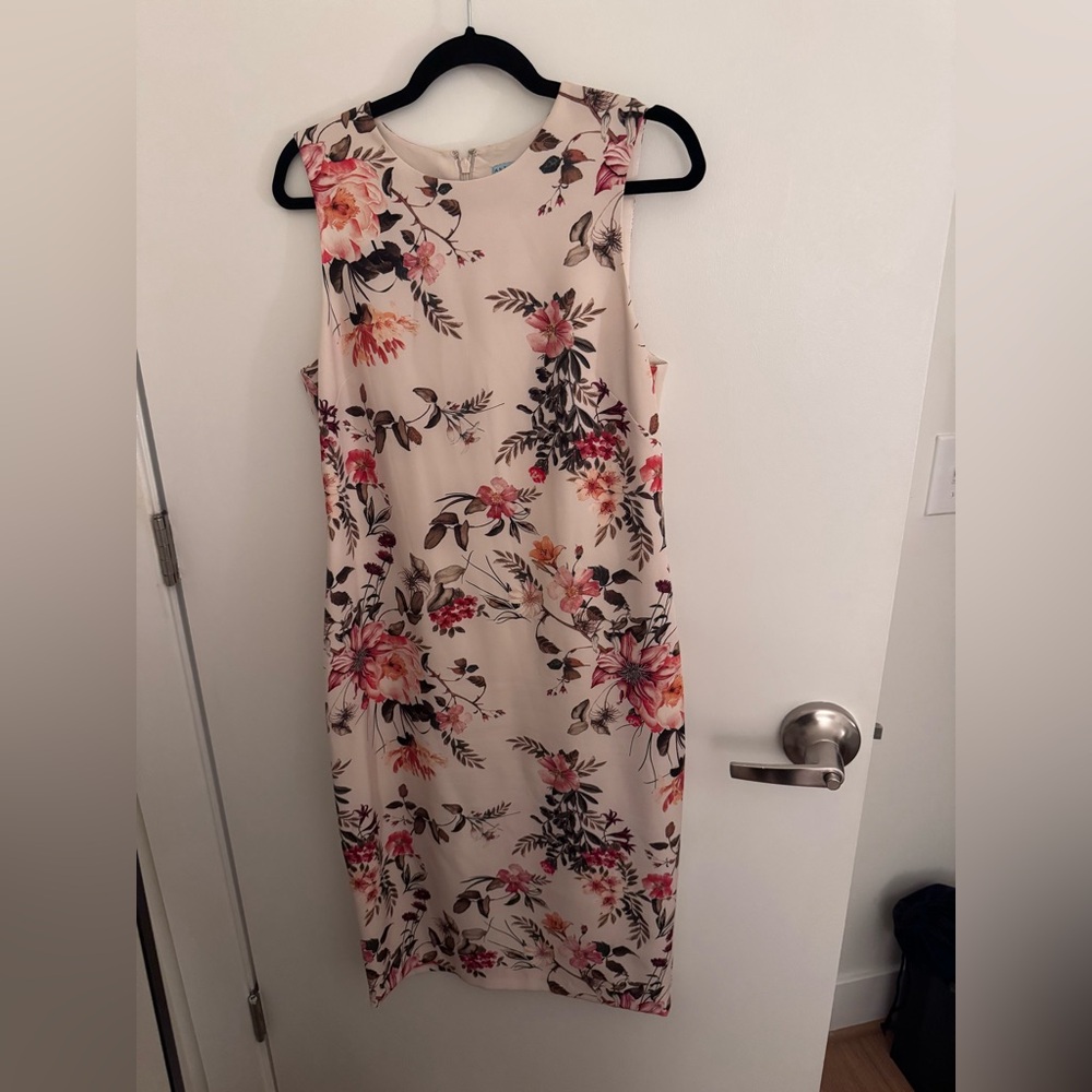 Antonio Melanie Floral Sleeveless Sheath Dress NWOT